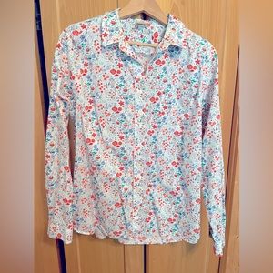 Duluth Trading  garden printed blouse.